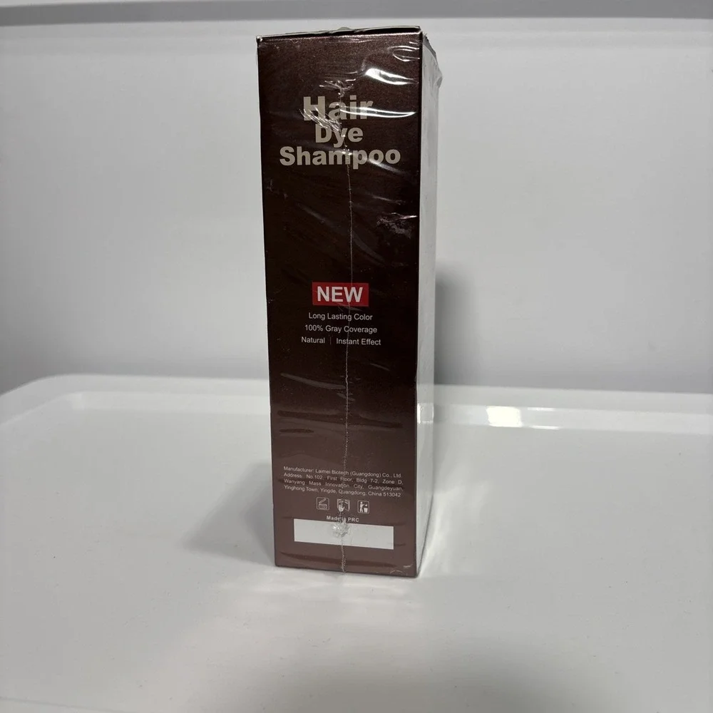Light Brown Hair Dye Shampoo 5-in-1 Gray Hair Coverage Ammonia-Free 200ML NEW
